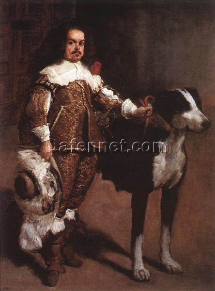 A Buffoon (Incorrectly Called Antonio The Englishman) – Velazquez 1640 Baroque Oil Painting Reproduction