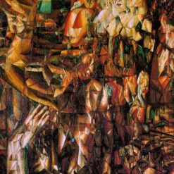 Custom Oil Reproduction: A Couple by Pavel Filonov | 1912 Analytical Realism Genre Painting