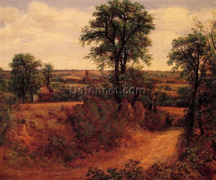 John Constable A Lane near Dedham (1802) – Romantic Landscape Oil Painting Reproduction