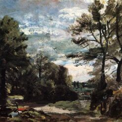 John Constable A Lane near Flatford (1810-1811) – Romantic Landscape Painting Reproduction