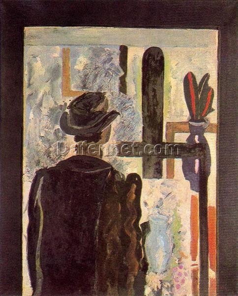 Georges Braque ‘A Man at the Easel’ 1942 – Expressionist Oil Painting of an Artist at Work