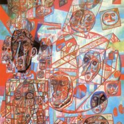 Custom Oil Reproduction of Pavel Filonov's A Man in the World (1925) – Allegorical Painting in Analytical Realism