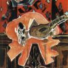 Georges Braque 'A Red Pedestal' 1942 – Abstract Still Life Cubist Oil Painting Reproduction