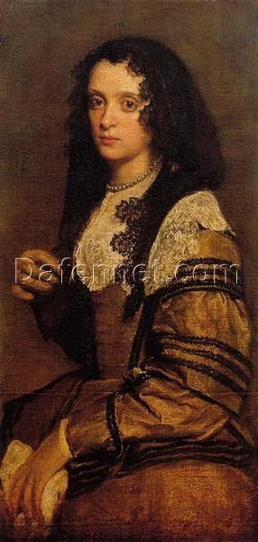 A Young Lady by Velázquez – Baroque Portrait Oil Reproduction for Art Collectors