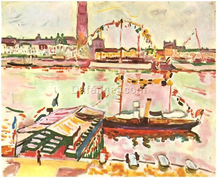 Antwerp Harbor (1905) – Georges Braque’s Fauvist Vision of a Port City