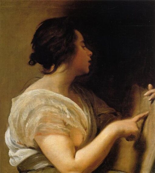Arachne (A Sybil) by Velazquez – 1644-1648 Baroque Mythological Oil Painting Reproduction