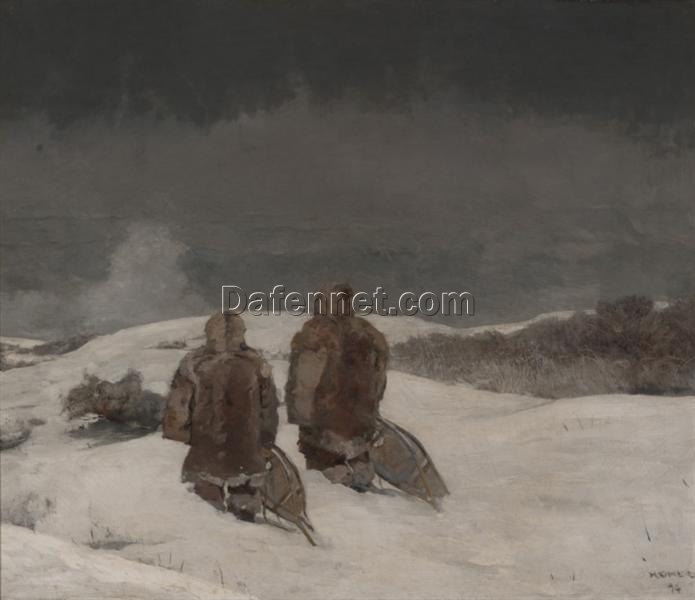 Below Zero (1894) by Winslow Homer: Realism Genre Painting on Canvas