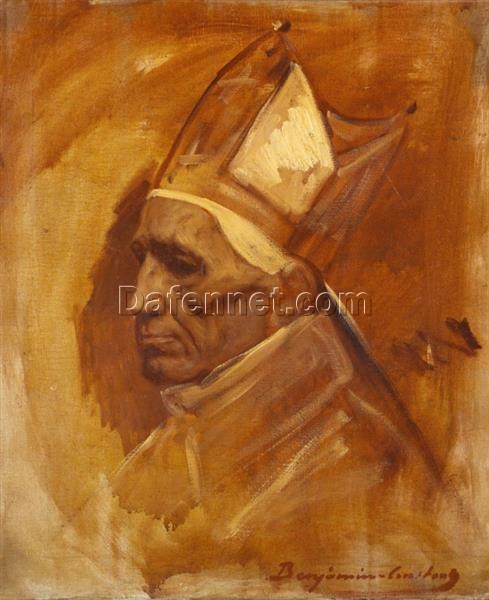 Benjamin Constant – Preparatory Study for ‘L’Entrée d’Urbain II à Toulouse’ (Oil Painting)