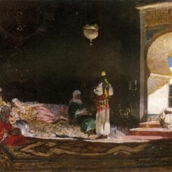 Scene De Harem – Orientalist Masterpiece by Benjamin Constant, Hand-Painted Oil Reproduction