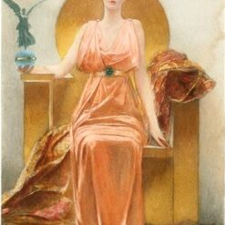 Portrait of Madame Hélène Vincent: Romanticism & Orientalism Oil Painting by Benjamin Constant