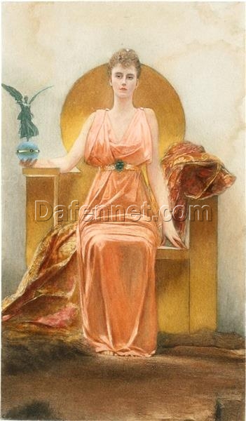 Portrait of Madame Hélène Vincent: Romanticism & Orientalism Oil Painting by Benjamin Constant