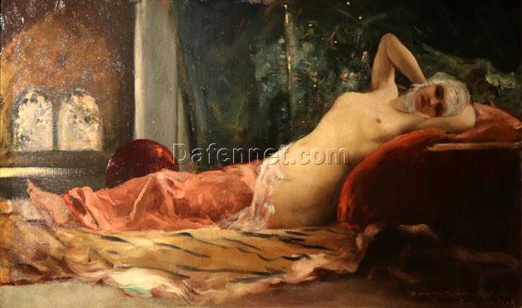 Odalisque – Benjamin Constant Orientalist Oil Painting Reproduction