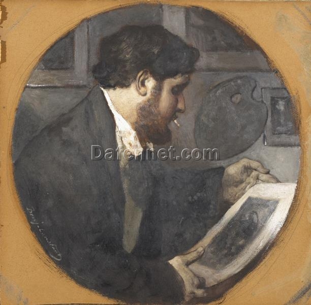Buy Benjamin Constant Romanticism Portrait: Portrait of Emmanuel, Son of the Artist Oil on Canvas