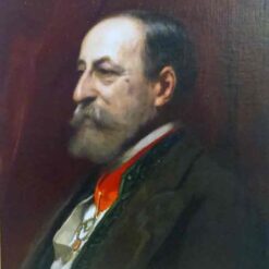 Benjamin Constant Romanticism Portrait: Portrait of Camille Saint-Saëns Oil on Canvas