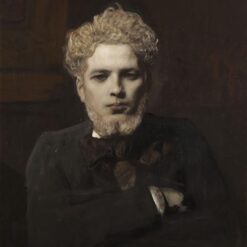 Portrait De Jeune Homme Barbu Dit L'Albinos by Benjamin Constant: Romanticism Oil Painting