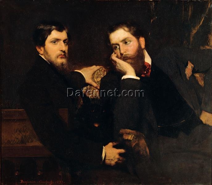 Fine Art Reproduction – Portrait of Two Sons by Benjamin Constant, Romanticism Portrait