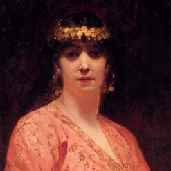 Portrait of an Arab Woman – Benjamin Constant Orientalist Oil Painting Reproduction