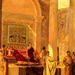 The Throne Room in Byzantium – Romantic Orientalist Oil Painting by Benjamin Constant