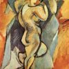 Handmade "Big Nude" by Georges Braque – Cubist Nude Oil Painting
