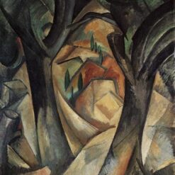 Georges Braque "Big Trees at Estaque" – Cubist Landscape Oil Painting Reproduction