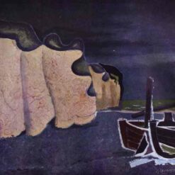 Handmade "Boats on the Seashore" by Georges Braque – Expressionist Marina Oil Painting