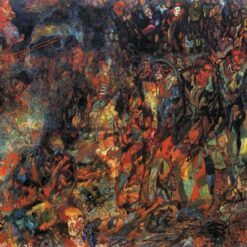 Bourgeois in a Carriage by Pavel Filonov – Russian Avant-Garde Oil Painting Reproduction | DaFen Village Studio