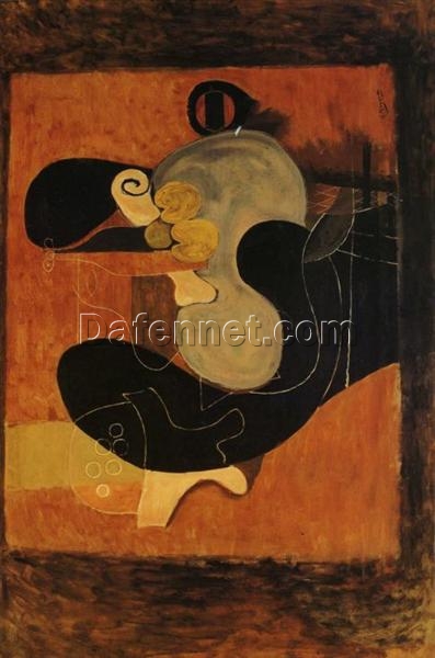 Handmade “Brown Still Life” by Georges Braque – Cubist Surrealist Oil Painting Reproduction