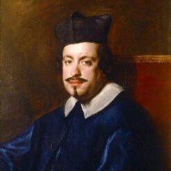 Velazquez Cardinal Camillo Massimi Portrait – Baroque Oil Painting Reproduction from DaFenVillage Studio