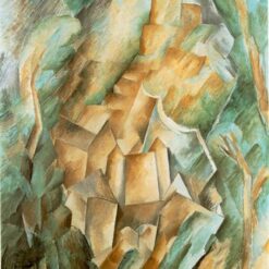 Georges Braque "Castle at La Roche Guyon" – Cubist Landscape Oil Painting Reproduction
