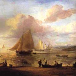 Buy Thomas Gainsborough Marine Painting: Coastal Scene, a Calm (1783) Oil on Canvas
