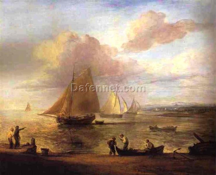 Buy Thomas Gainsborough Marine Painting: Coastal Scene, a Calm (1783) Oil on Canvas