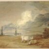 coastal scene with shipping figures and cows.jpgLarge