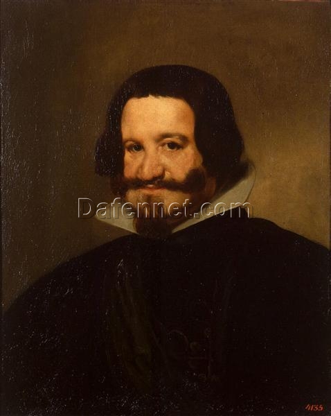 Elegant Baroque Portrait of Count Duke of Olivares – Oil Painting on Canvas