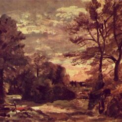 Country Road by John Constable – Hand-Painted Romantic Landscape Oil Painting from DaFen Village Studio