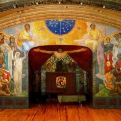 Custom Mexican Muralism Oil Painting - Replica of Rivera's San Ildefonso College Fresco for Home Decor