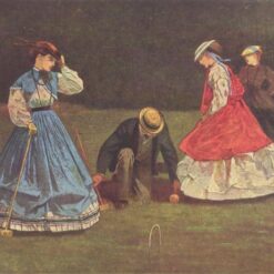 Buy Winslow Homer Realism Genre Painting: Croquet Scene (1864) Oil on Canvas