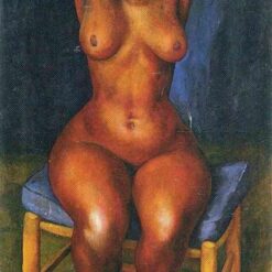 Diego Rivera 'Dancer Resting' Social Realism Oil Painting – Iconic 1939 Nude