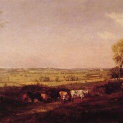 Custom Oil Painting: Dedham Vale: Morning by John Constable (1811) – Romantic Landscape on Canvas