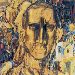 Defeater of the City by Pavel Filonov – Analytical Realism Portrait Painting Reproduction | Russian Avant-Garde Art from DaFen Village
