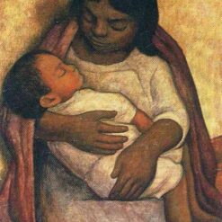 Diego Rivera 'Delfina and Dimas' Oil Painting Reproduction – Naïve Art Genre Painting