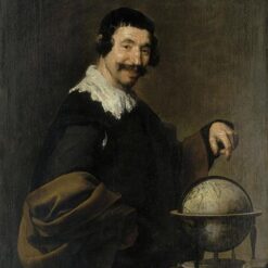 Democritus by Diego Velázquez – 1628 Baroque Portrait Oil Painting Replica on Canvas