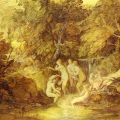 Thomas Gainsborough Rococo Mythological Painting: Diana and Actaeon (c. 1785) Oil on Canvas
