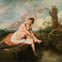 Antoine Watteau's Diana at her Bath – Rococo 1715-1716 Oil Painting Reproduction | Handcrafted Art from DaFen Village Studio