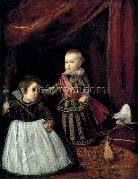 Baroque Royal Portrait – Don Baltasar Carlos and a Dwarf by Velazquez (1632)