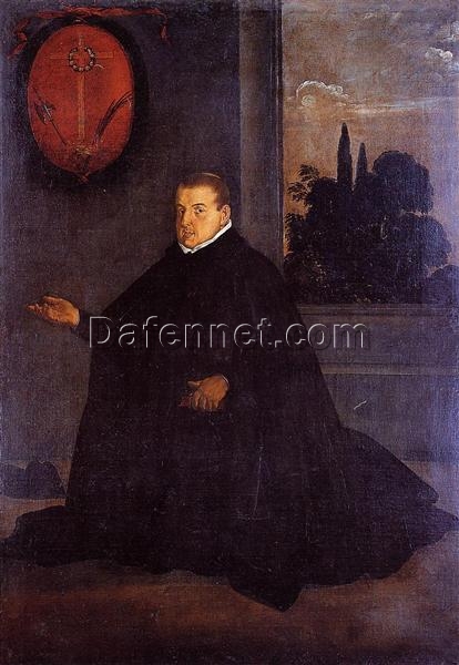 Velázquez Portrait of Don Cristóbal Suárez de Ribera – Baroque Oil Painting Reproduction for Historical Home Décor