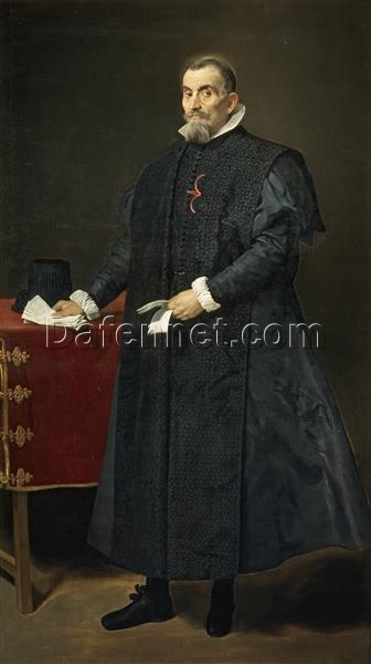 Portrait of Don Diego de Corral y Arellano by Velázquez – 1631 Baroque Royal Portrait Oil Painting Reproduction