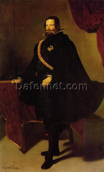 Buy Velázquez’s Don Gaspar de Guzmán, Count of Olivares – 1622 Baroque Oil Painting on Canvas