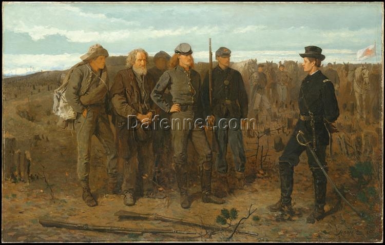 Winslow Homer Realism Genre Painting: Prisoners from the Front (1866) Oil on Canvas