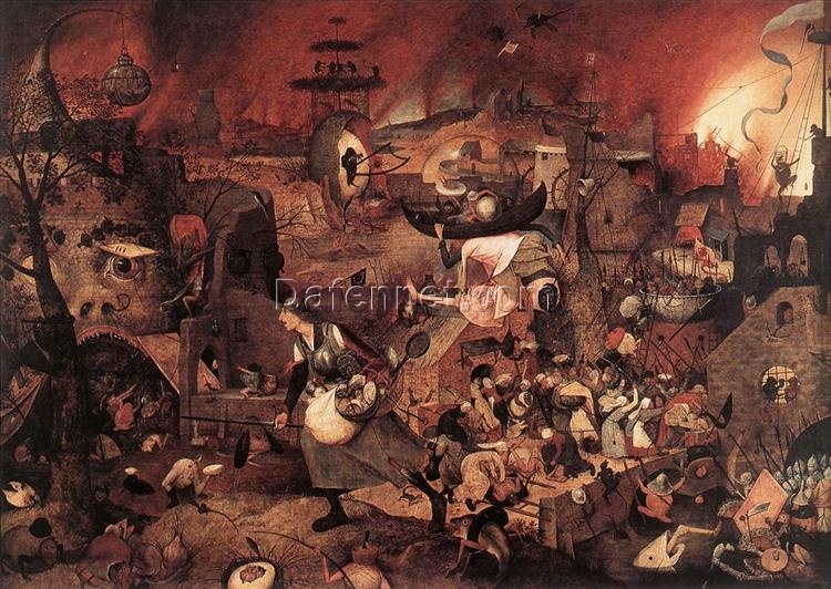 Dulle Griet (Mad Meg) by Pieter Bruegel the Elder – Northern Renaissance Oil Painting Reproduction