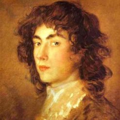 INSPIRED BY "Gainsborough Dupont" by Thomas Gainsborough – Personalized Rococo Oil Painting | DaFen Village Studio